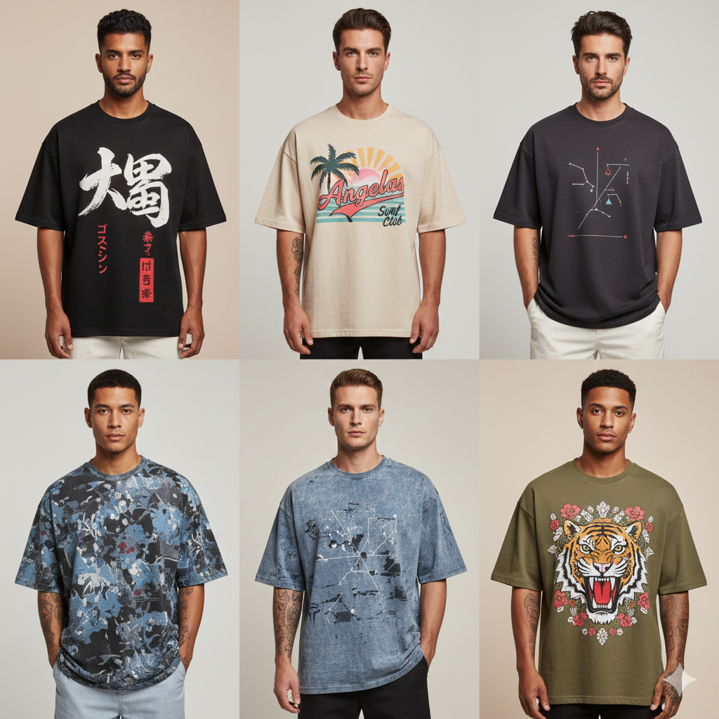 Best Oversized T-Shirt for Men for Casual & Daily Wear printed oversized t shirt